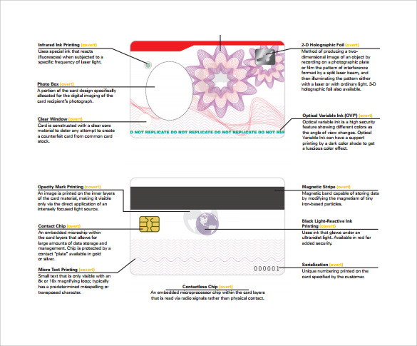 free id card template pdf